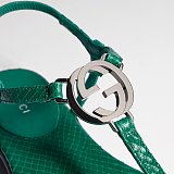 Women's thong sandal with Interlocking G green
