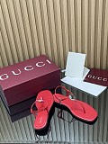 Women's thong sandal with Interlocking G red