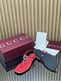 Women's thong sandal with Interlocking G red