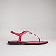 Women's thong sandal with Interlocking G red