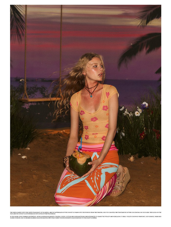 Plunging Neck Bat Shoulder Tee Top