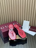 Women's thong sandal with Interlocking G red