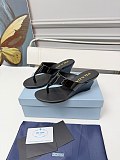 Prada Patent Leather Thong Sandals