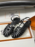 Hermes Nour Sandal in Noir