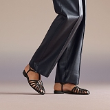 Hermes Nour Sandal in Noir