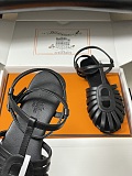 Hermes Nour Sandal in Noir
