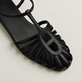 Hermes Nour Sandal in Noir