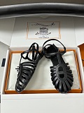 Hermes Nour Sandal in Noir