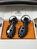 Hermes Nour Sandal in Noir