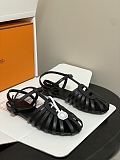 Hermes Nour Sandal in Noir