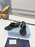 Prada Patent Leather Thong Sandals