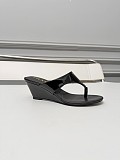 Prada Patent Leather Thong Sandals