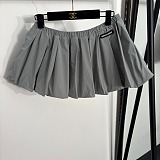 Miu Miu  Technical Silk Blouson Jacket & Mini Skirt