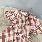 Check Cotton Shirt Dress