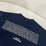 Balenciaga Women's Wfp Medium Fit T-shirt in Navy