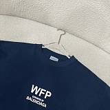Balenciaga Women's Wfp Medium Fit T-shirt in Navy