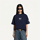 Balenciaga Women's Wfp Medium Fit T-shirt in Navy