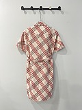 Check Cotton Shirt Dress