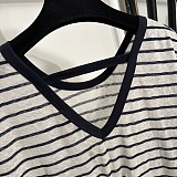 Prada Stripe Tee Top