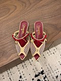 Chanel Leather Flat Mules in Apricot (The CHANEL Coco Beach 2026 collection)