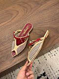 Chanel Leather Flat Mules in Apricot (The CHANEL Coco Beach 2026 collection)