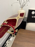 Chanel Leather Flat Mules in Apricot (The CHANEL Coco Beach 2026 collection)