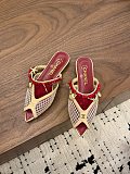 Chanel Leather Flat Mules in Apricot (The CHANEL Coco Beach 2026 collection)