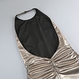 Anida Dress with Metallic Finish
