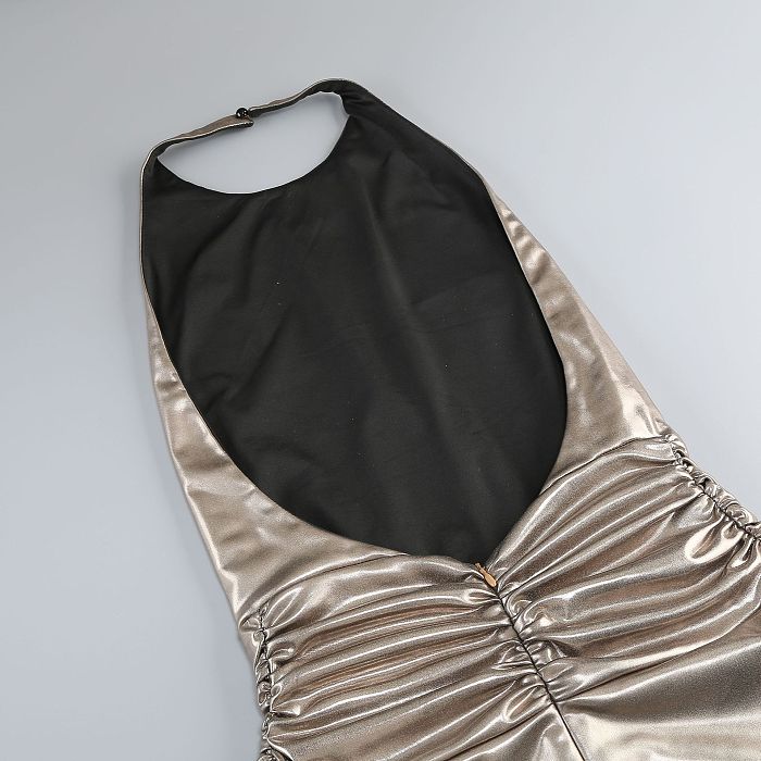 Anida Dress with Metallic Finish