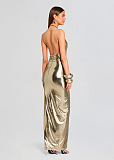 Anida Dress with Metallic Finish