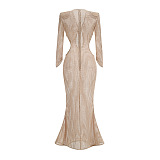 Neutral Crochet Maxi Dress