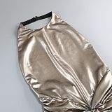 Anida Dress with Metallic Finish