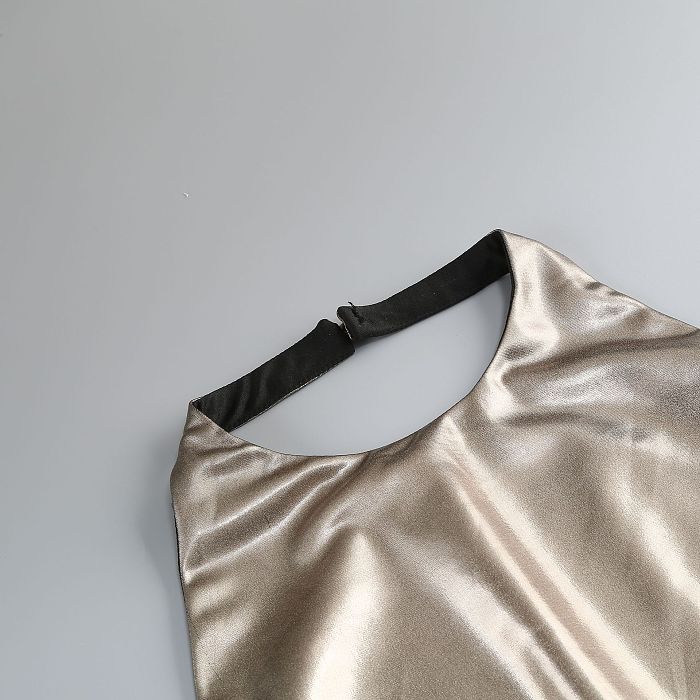Anida Dress with Metallic Finish