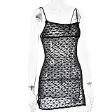 Black Lace Backless Mini Dress