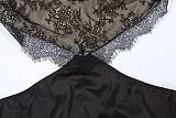 Maxi Dress With Lace Choker And Statement Gloves