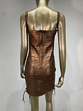 Metallic Bandage Mini Dress