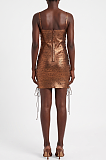 Metallic Bandage Mini Dress