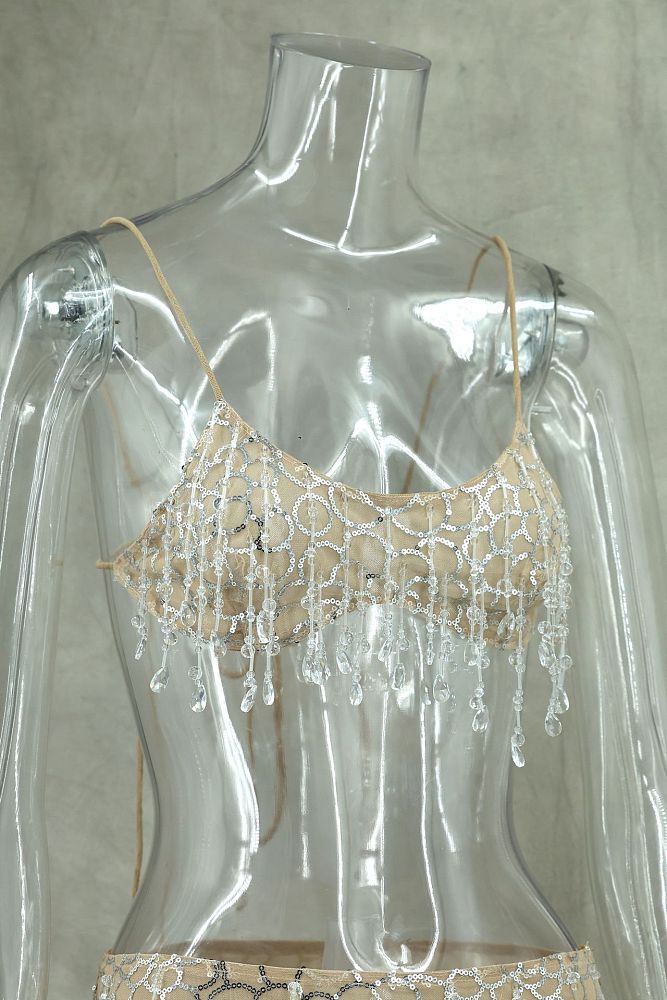 Sequins Fringe 2-pieces Swimwear