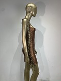 Metallic Bandage Mini Dress