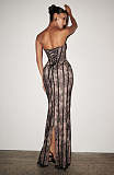 Corset  Long Dress in Black