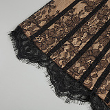 Corset Mini Dress in Black