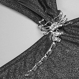 Sequin-embellished Gown