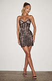 Corset Mini Dress in Black