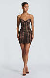 Corset Mini Dress in Black