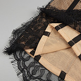 Corset Mini Dress in Black