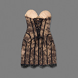Corset Mini Dress in Black