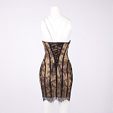 Corset Mini Dress in Black