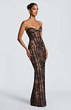 Corset  Long Dress in Black