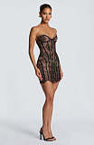 Corset Mini Dress in Black