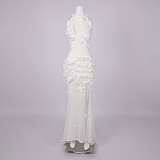 Flower  Maxi Dress In Black